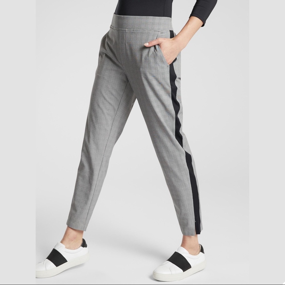 Athleta Brooklyn Plaid Ankle Pant